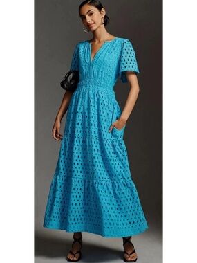 the somerset maxi dress linen ties edition Anthropologie Somerset Maxi Dress Linen Ties Styling